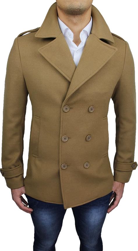 cappotto cammello corto uomo
